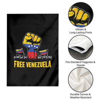 Free Venezuela Flag Garden Flag Raised Fist Resistance for Liberation Supporters - Wonder Print Shop