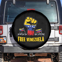 Free Venezuela Flag Spare Tire Cover Raised Fist Resistance for Liberation Supporters - Wonder Print Shop