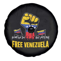 Free Venezuela Flag Spare Tire Cover Raised Fist Resistance for Liberation Supporters - Wonder Print Shop