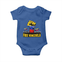 Free Venezuela Flag Baby Onesie Raised Fist Resistance for Liberation Supporters - Wonder Print Shop