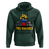 Free Venezuela Flag Hoodie Raised Fist Resistance for Liberation Supporters - Wonder Print Shop