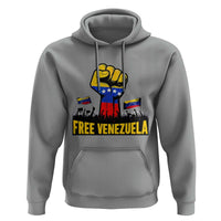 Free Venezuela Flag Hoodie Raised Fist Resistance for Liberation Supporters - Wonder Print Shop