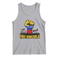 Free Venezuela Flag Tank Top Raised Fist Resistance for Liberation Supporters - Wonder Print Shop