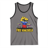Free Venezuela Flag Tank Top Raised Fist Resistance for Liberation Supporters - Wonder Print Shop