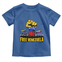 Free Venezuela Flag Toddler T Shirt Raised Fist Resistance for Liberation Supporters - Wonder Print Shop