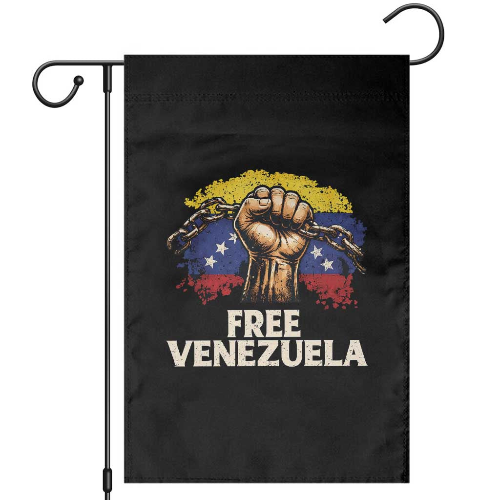 Free Venezuela Flag Chain Breaker Garden Flag Powerful Liberation for Liberation Supporters - Wonder Print Shop