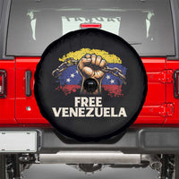 Free Venezuela Flag Chain Breaker Spare Tire Cover Powerful Liberation for Liberation Supporters - Wonder Print Shop