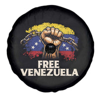Free Venezuela Flag Chain Breaker Spare Tire Cover Powerful Liberation for Liberation Supporters - Wonder Print Shop
