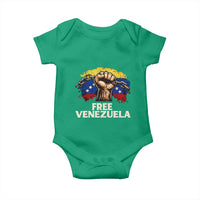 Free Venezuela Flag Chain Breaker Baby Onesie Powerful Liberation for Liberation Supporters - Wonder Print Shop