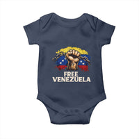 Free Venezuela Flag Chain Breaker Baby Onesie Powerful Liberation for Liberation Supporters - Wonder Print Shop