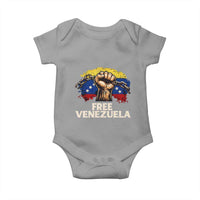 Free Venezuela Flag Chain Breaker Baby Onesie Powerful Liberation for Liberation Supporters - Wonder Print Shop