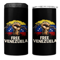 Free Venezuela Flag Chain Breaker 4 in 1 Can Cooler Tumbler Powerful Liberation for Liberation Supporters - Wonder Print Shop