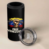 Free Venezuela Flag Chain Breaker 4 in 1 Can Cooler Tumbler Powerful Liberation for Liberation Supporters - Wonder Print Shop