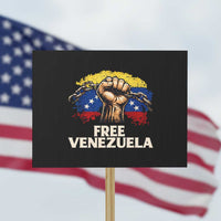 Free Venezuela Flag Chain Breaker Protest Sign Powerful Liberation for Liberation Supporters
