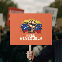 Free Venezuela Flag Chain Breaker Protest Sign Powerful Liberation for Liberation Supporters