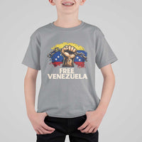 Free Venezuela Flag Chain Breaker T Shirt For Kid Powerful Liberation for Liberation Supporters - Wonder Print Shop