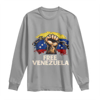 Free Venezuela Flag Chain Breaker Long Sleeve Shirt Powerful Liberation for Liberation Supporters - Wonder Print Shop