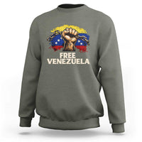 Free Venezuela Flag Chain Breaker Sweatshirt Powerful Liberation for Liberation Supporters - Wonder Print Shop