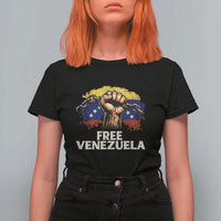 Free Venezuela Flag Chain Breaker T Shirt For Women Powerful Liberation for Liberation Supporters - Wonder Print Shop