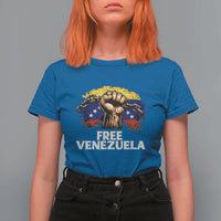 Free Venezuela Flag Chain Breaker T Shirt For Women Powerful Liberation for Liberation Supporters - Wonder Print Shop