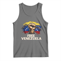 Free Venezuela Flag Chain Breaker Tank Top Powerful Liberation for Liberation Supporters - Wonder Print Shop