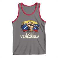 Free Venezuela Flag Chain Breaker Tank Top Powerful Liberation for Liberation Supporters - Wonder Print Shop