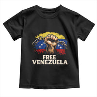 Free Venezuela Flag Chain Breaker Toddler T Shirt Powerful Liberation for Liberation Supporters - Wonder Print Shop