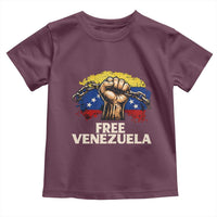 Free Venezuela Flag Chain Breaker Toddler T Shirt Powerful Liberation for Liberation Supporters - Wonder Print Shop