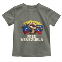 Free Venezuela Flag Chain Breaker Toddler T Shirt Powerful Liberation for Liberation Supporters - Wonder Print Shop