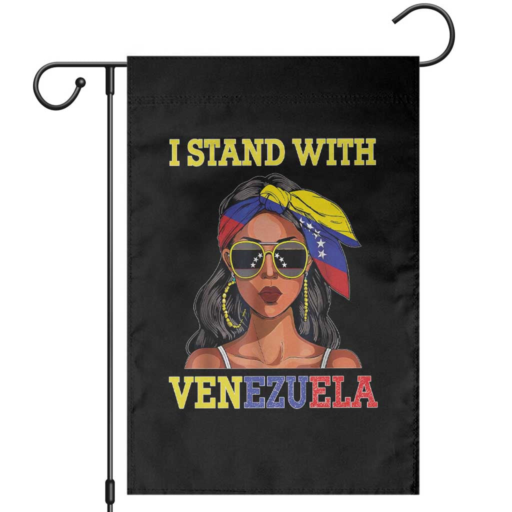 Stand With Venezuela Patriotic Garden Flag Venezuelan Flag Empowering Afro Latina Messy Bun Bandana - Wonder Print Shop
