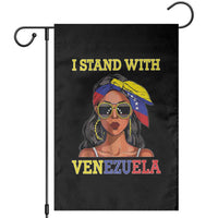 Stand With Venezuela Patriotic Garden Flag Venezuelan Flag Empowering Afro Latina Messy Bun Bandana - Wonder Print Shop
