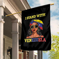 Stand With Venezuela Patriotic Garden Flag Venezuelan Flag Empowering Afro Latina Messy Bun Bandana - Wonder Print Shop