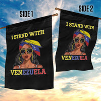 Stand With Venezuela Patriotic Garden Flag Venezuelan Flag Empowering Afro Latina Messy Bun Bandana - Wonder Print Shop
