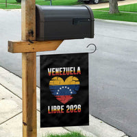 Venezuela Libre 2026 Garden Flag Venezuelan Flag Heart Freedom and National Pride - Wonder Print Shop