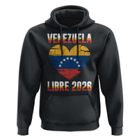 Venezuela Libre 2026 Hoodie Venezuelan Flag Heart Freedom and National Pride - Wonder Print Shop