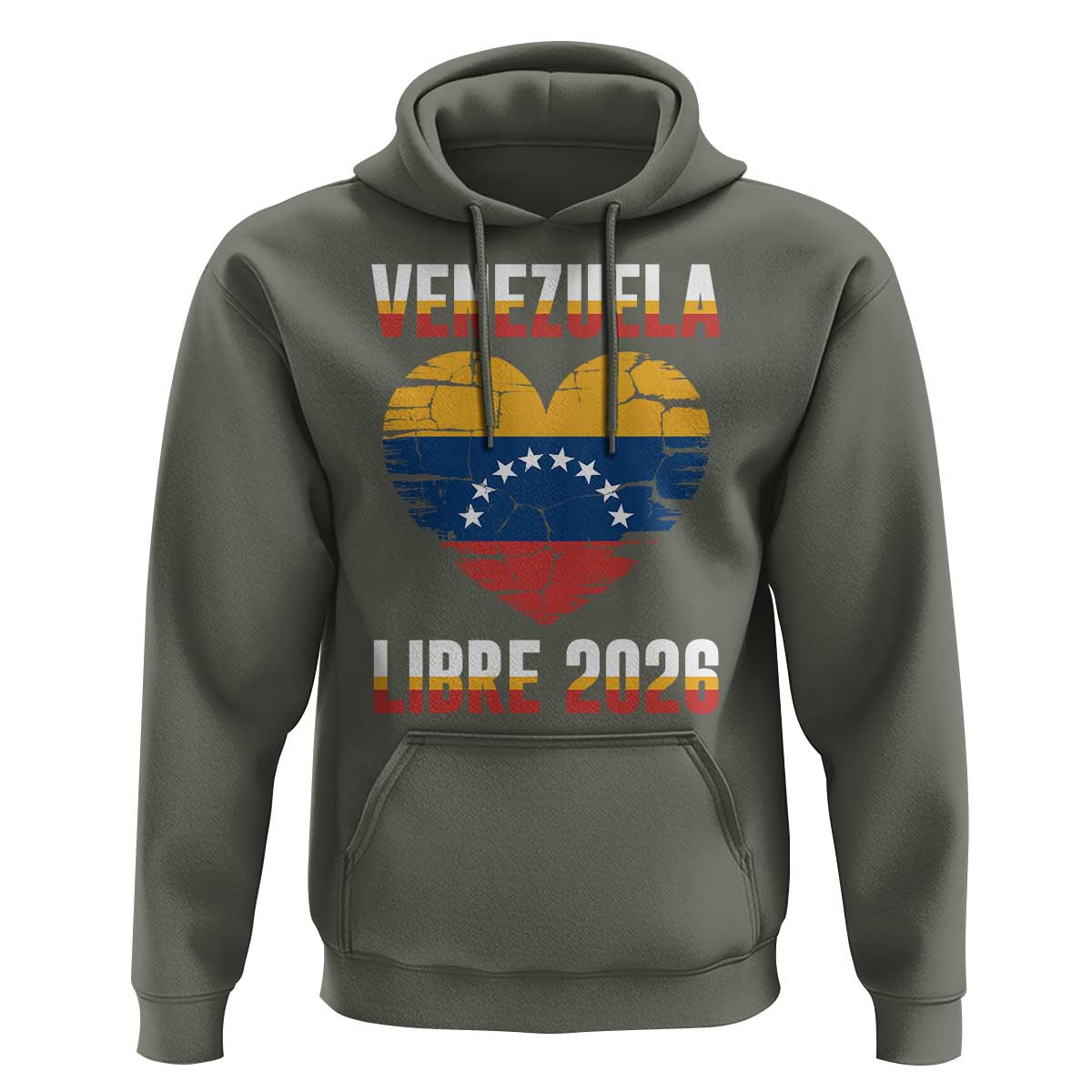Venezuela Libre 2026 Hoodie Venezuelan Flag Heart Freedom and National Pride - Wonder Print Shop