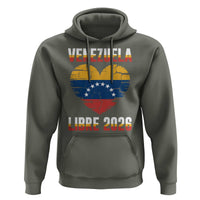 Venezuela Libre 2026 Hoodie Venezuelan Flag Heart Freedom and National Pride - Wonder Print Shop