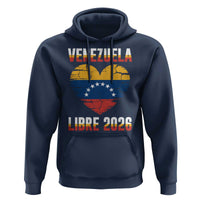 Venezuela Libre 2026 Hoodie Venezuelan Flag Heart Freedom and National Pride - Wonder Print Shop