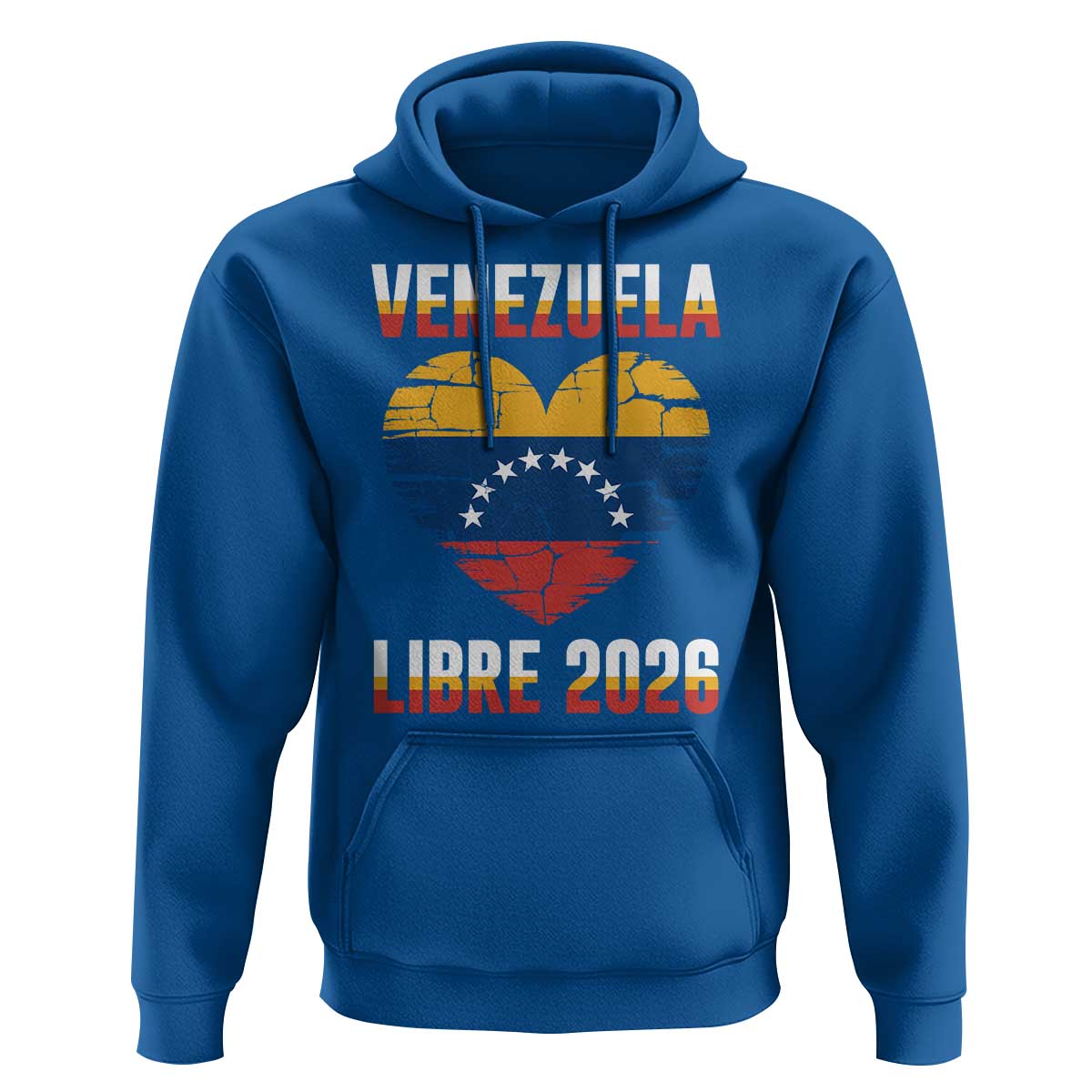 Venezuela Libre 2026 Hoodie Venezuelan Flag Heart Freedom and National Pride - Wonder Print Shop