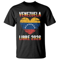 Venezuela Libre 2026 T Shirt Venezuelan Flag Heart Freedom and National Pride - Wonder Print Shop