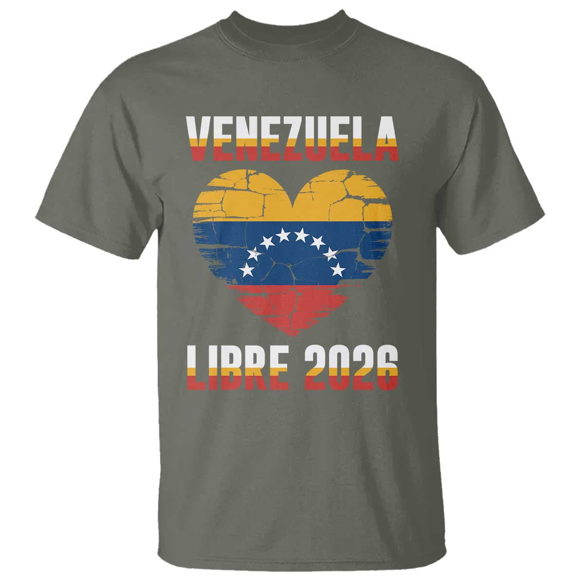 Venezuela Libre 2026 T Shirt Venezuelan Flag Heart Freedom and National Pride - Wonder Print Shop
