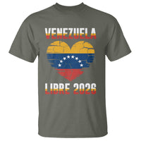 Venezuela Libre 2026 T Shirt Venezuelan Flag Heart Freedom and National Pride - Wonder Print Shop