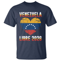 Venezuela Libre 2026 T Shirt Venezuelan Flag Heart Freedom and National Pride - Wonder Print Shop
