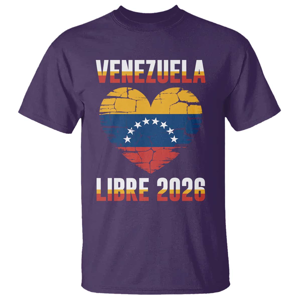 Venezuela Libre 2026 T Shirt Venezuelan Flag Heart Freedom and National Pride - Wonder Print Shop