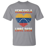 Venezuela Libre 2026 T Shirt Venezuelan Flag Heart Freedom and National Pride - Wonder Print Shop