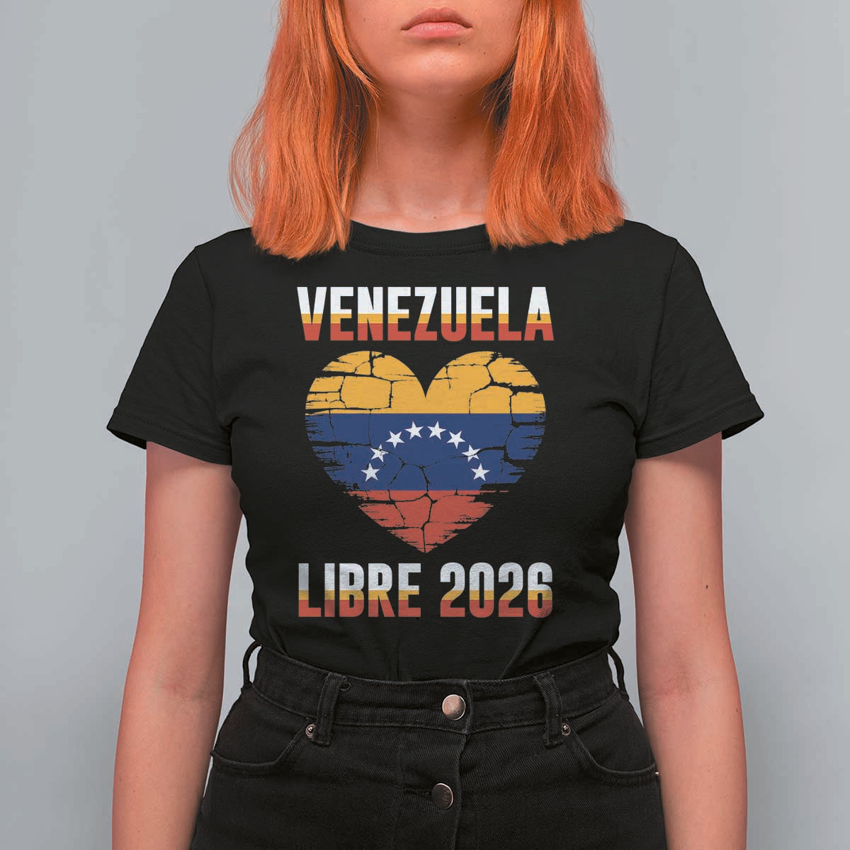 Venezuela Libre 2026 T Shirt For Women Venezuelan Flag Heart Freedom and National Pride - Wonder Print Shop