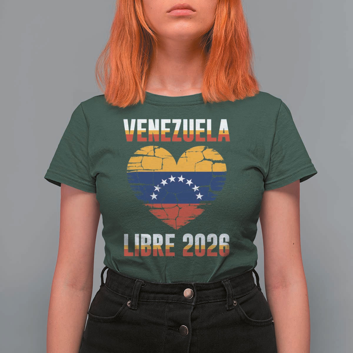 Venezuela Libre 2026 T Shirt For Women Venezuelan Flag Heart Freedom and National Pride - Wonder Print Shop