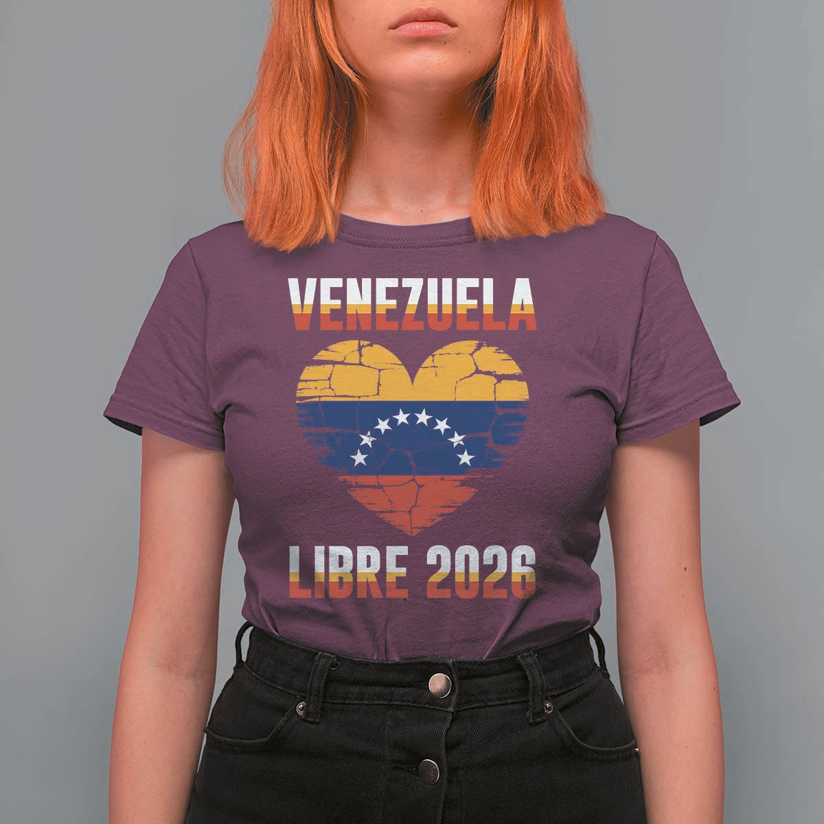 Venezuela Libre 2026 T Shirt For Women Venezuelan Flag Heart Freedom and National Pride - Wonder Print Shop