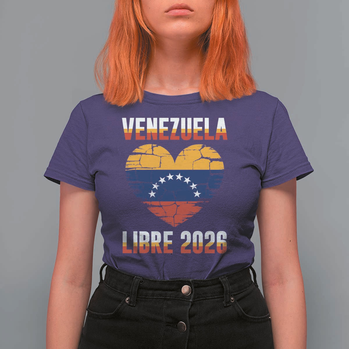 Venezuela Libre 2026 T Shirt For Women Venezuelan Flag Heart Freedom and National Pride - Wonder Print Shop