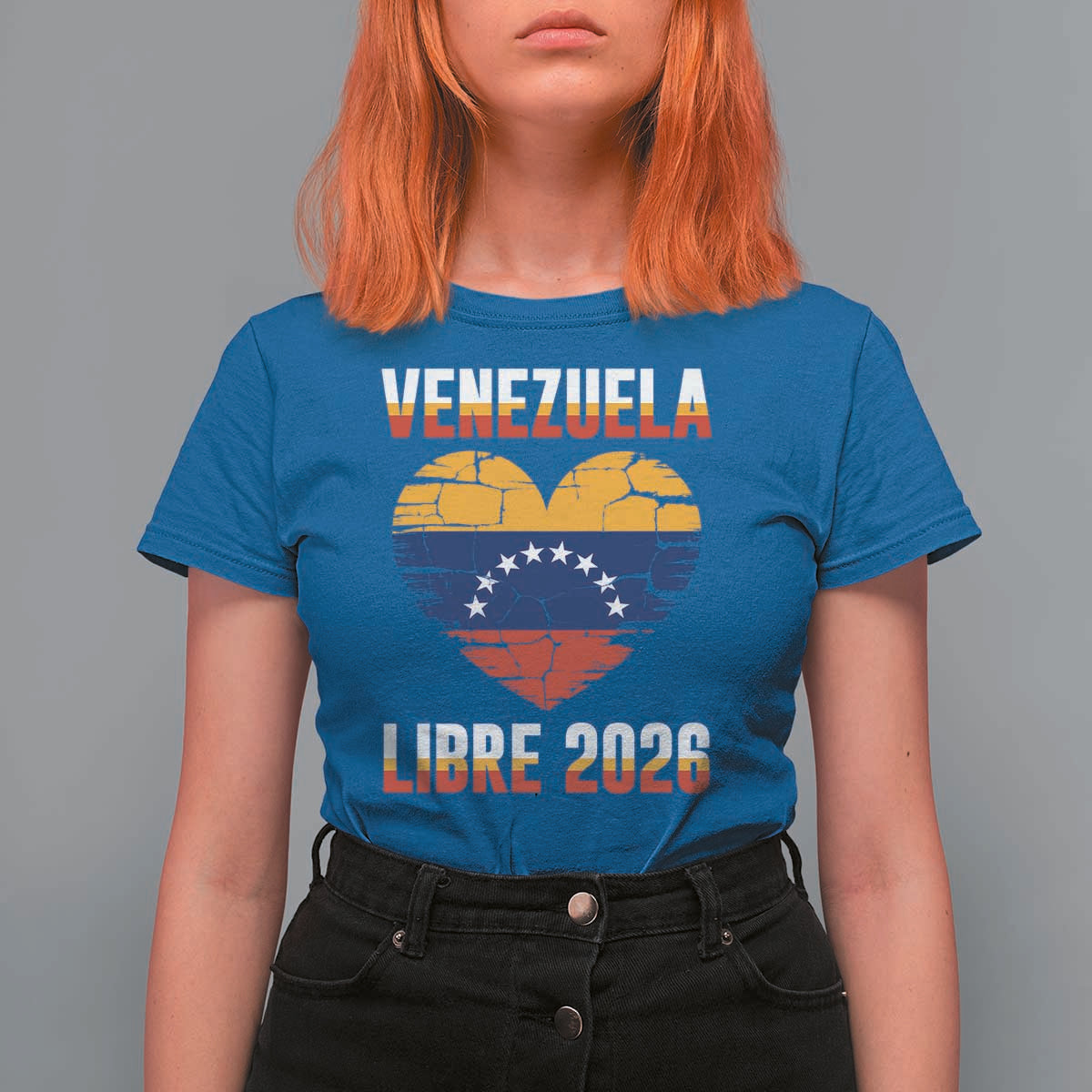 Venezuela Libre 2026 T Shirt For Women Venezuelan Flag Heart Freedom and National Pride - Wonder Print Shop